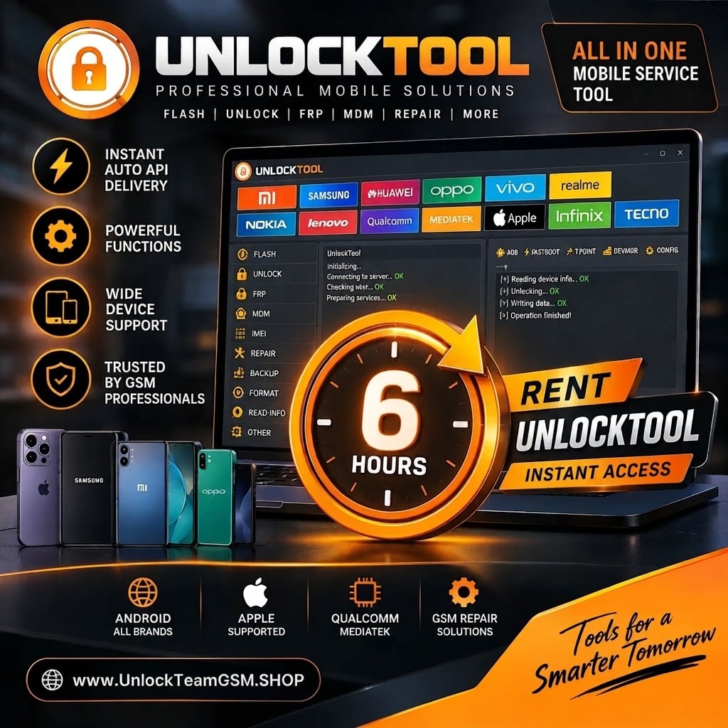 Unlock Tool ▪ Rent For ☛ [6 Hours]