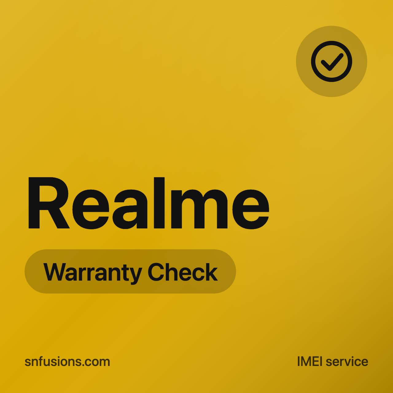#133 Realme Warranty + Activation Status By(IMEI)