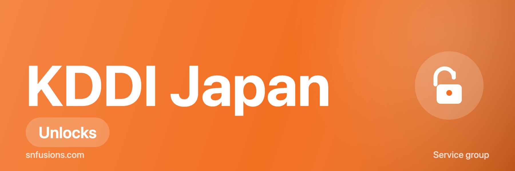 KDDI JAPAN UNLOCK