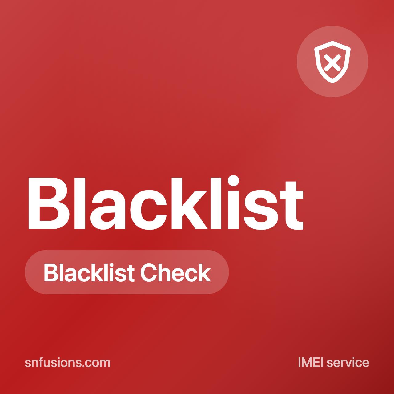 #113 iPhone Blacklist Check Simple