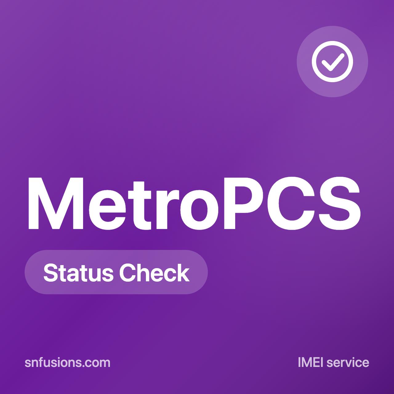 #038 MetroPCS USA iPhone/Generic Status Check