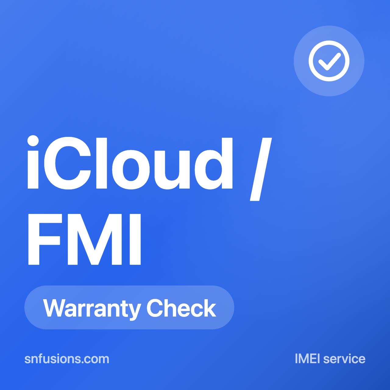#039 iPhone/iPad Carrier + Warranty + FMI Check