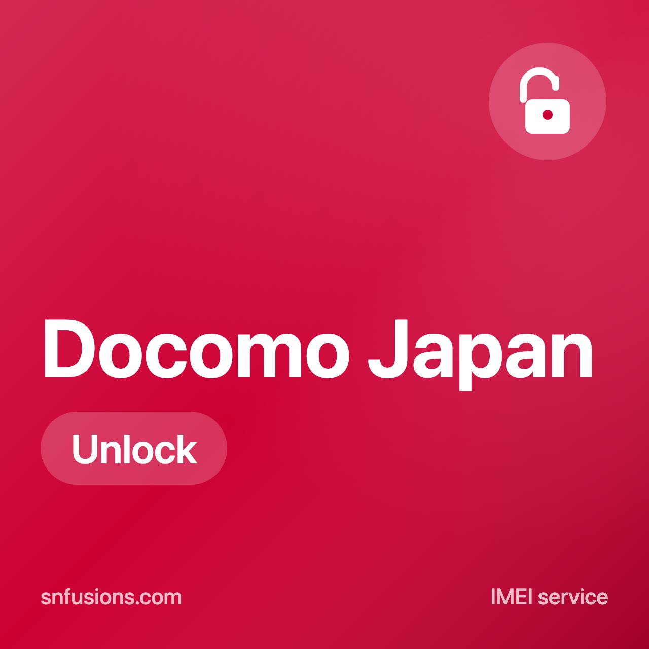 #186 JAPAN NTT DOCOMO UNLOCK