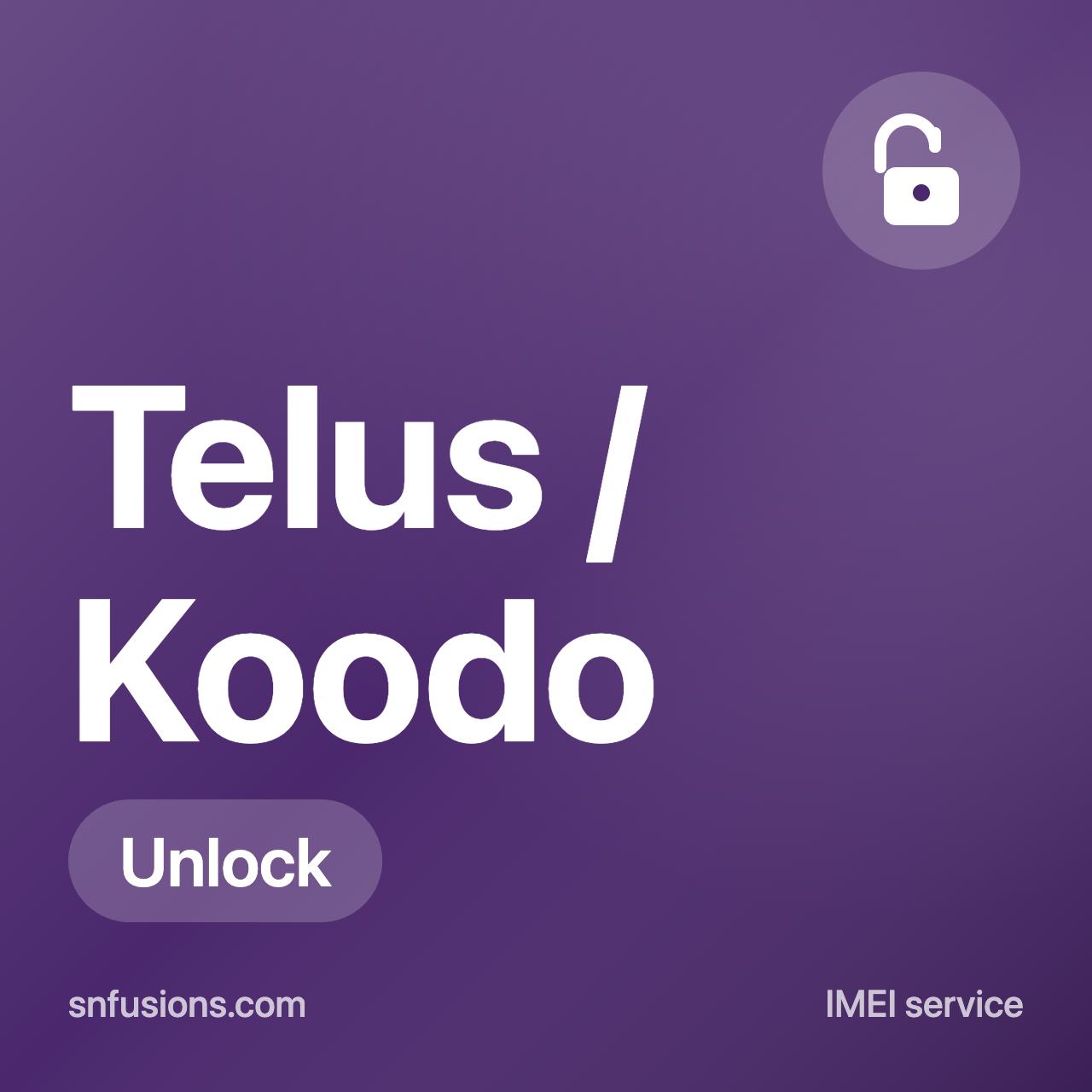 #001 Telus / Koodo Canada (All Model Except iP)