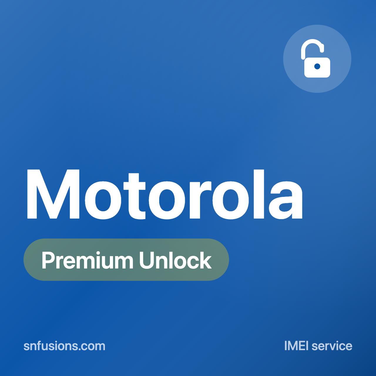 #104 MOTOROLA WORLDWIDE PREMIUM UNLOCK