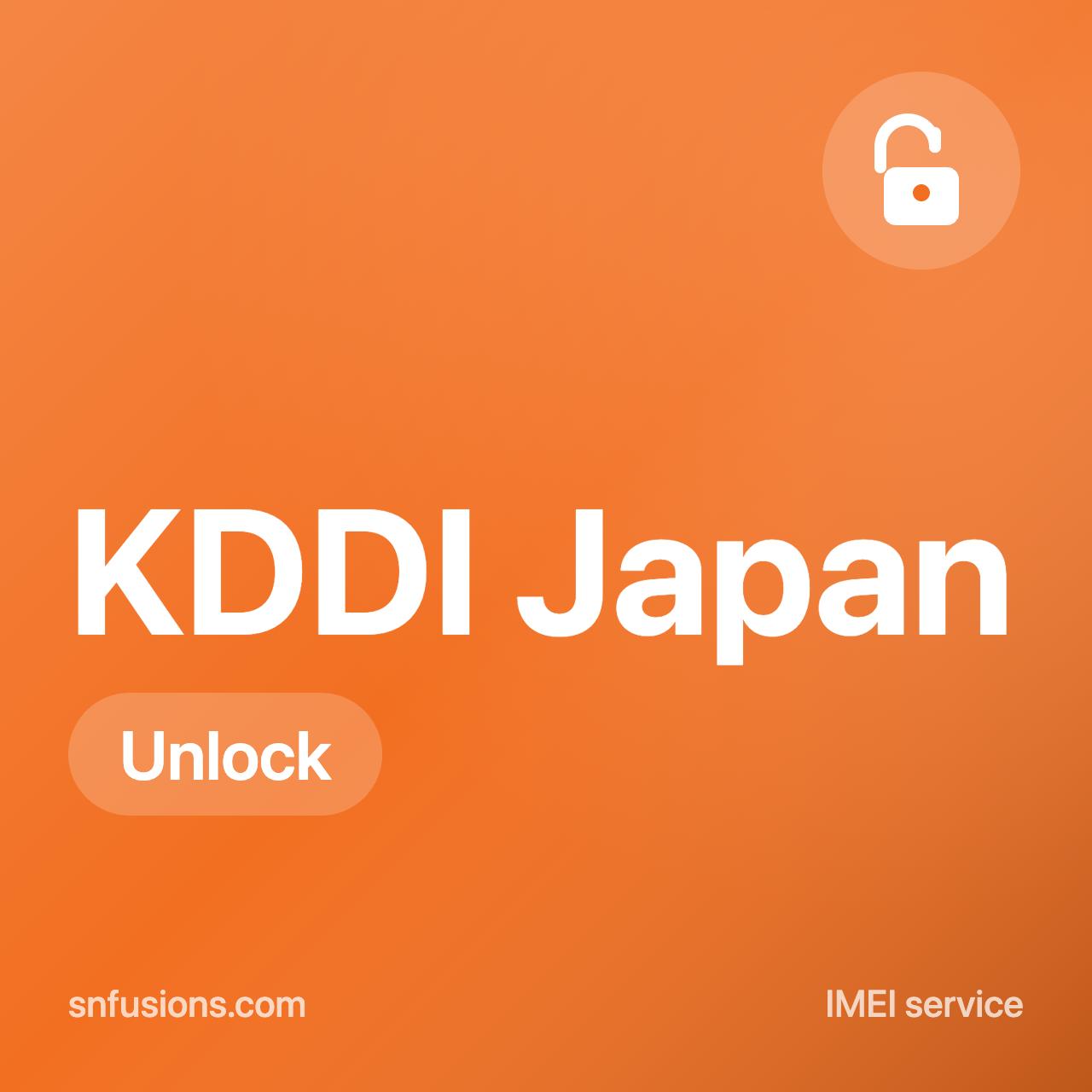 #187 KDDI Japan Clean/Unpaid Bills Unlock