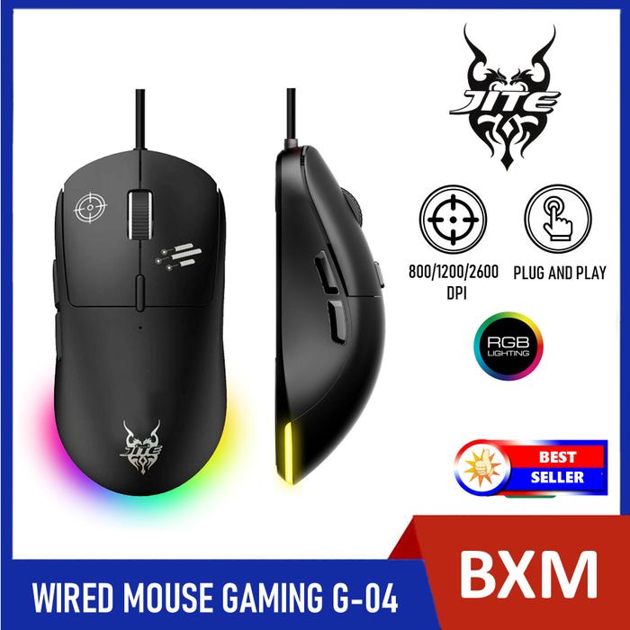 JITE G-04 Precision RGB Gaming Mouse – Wired 6 Buttons