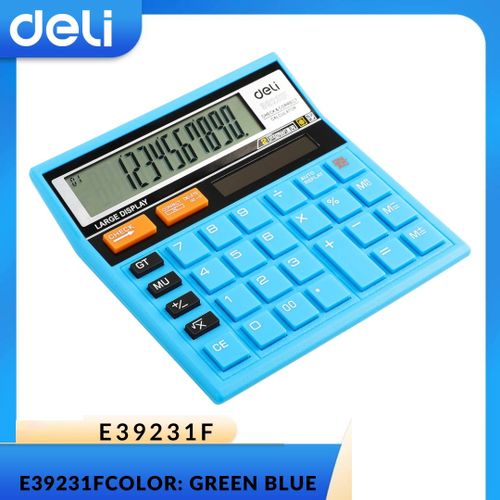 Deli Rio E39231F, Calculator 12 digits, Blue Calculators