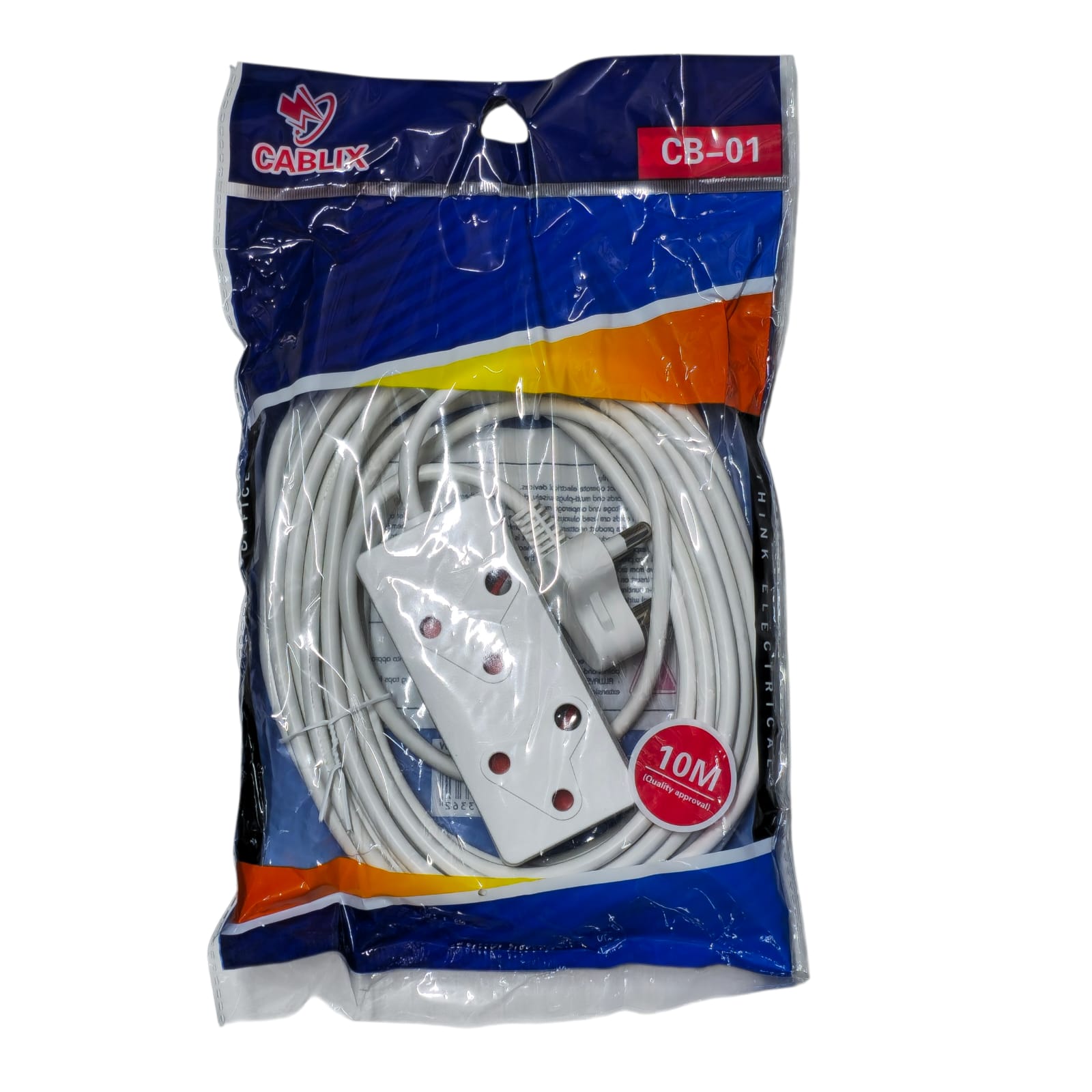CABLIX CB-01 2 Socket Extension Cord 10M