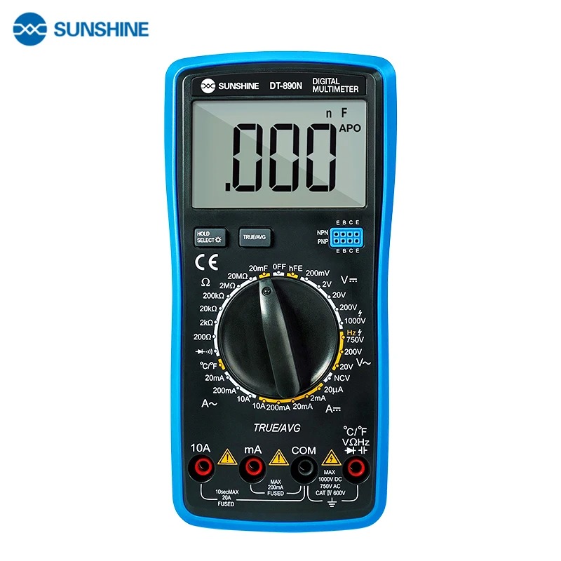 Sunshine DT-890N True RMS Digital Multimeter