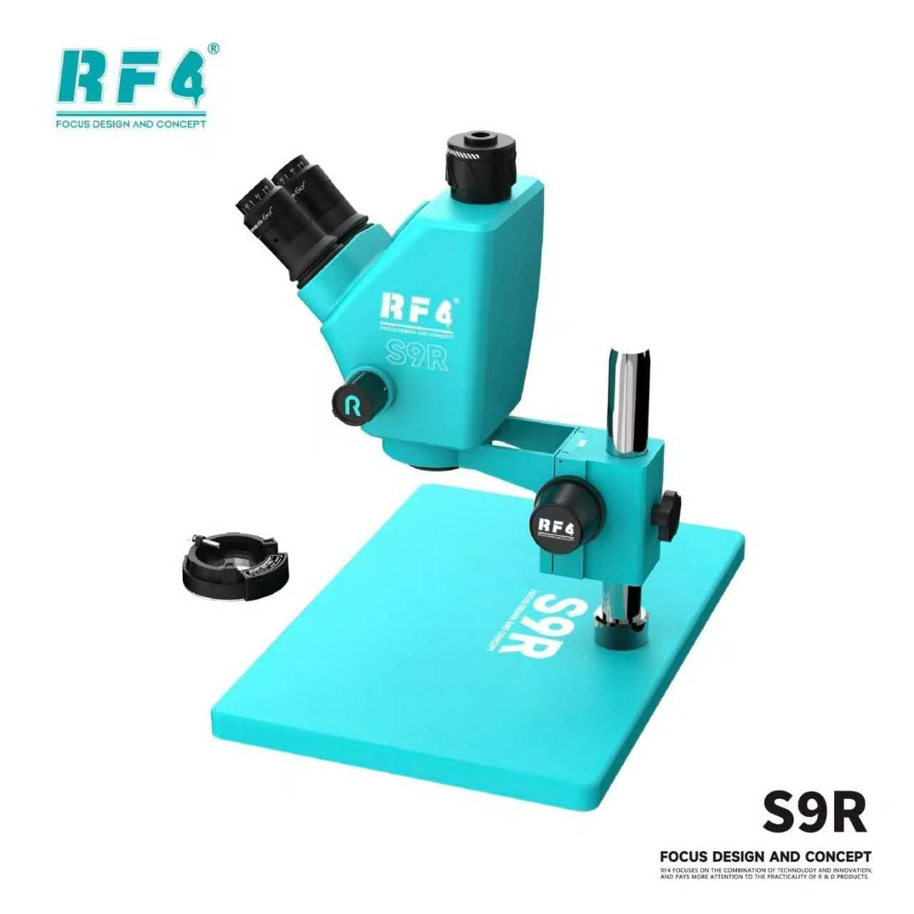 RF4 S9R 7X-74X Trinocular Stereo Microscope Ultra-Wide Field