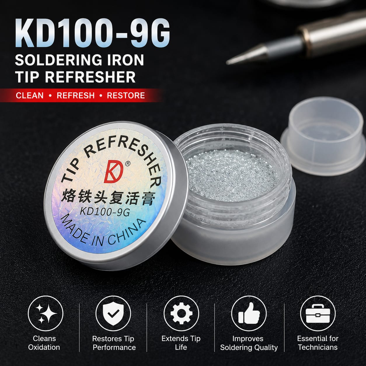KD100-9G Soldering Iron Tip Refresher Paste