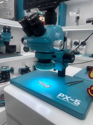 RF4 PX-5 7X-50X Synchronous Zoom Trinocular Stereo Microscope