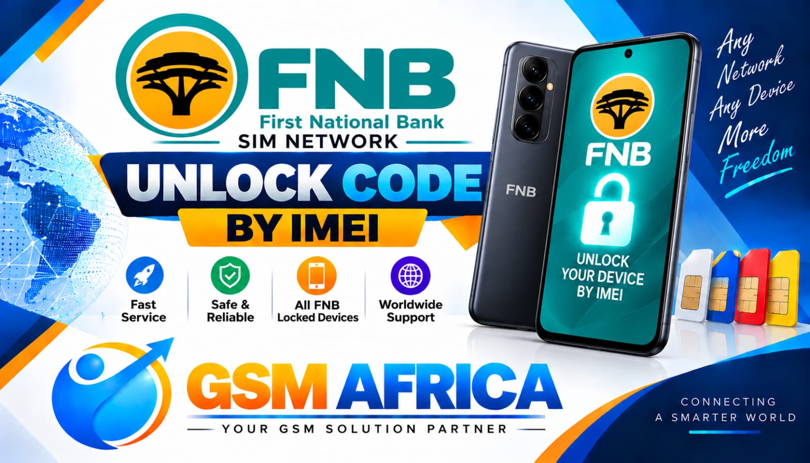 FNB SIM NETWORK UNLOCK CODE BY IMEI