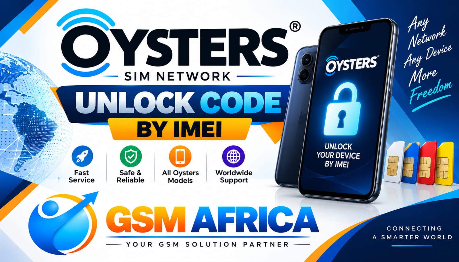 OYSTERS SIM NETWORK UNLOCK CODE BY IMEI