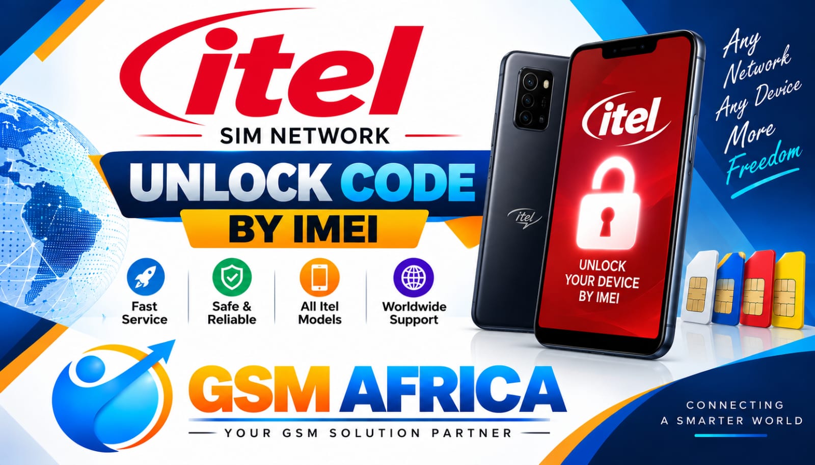 ITEL SIM NETWORK UNLOCK CODE BY IMEI