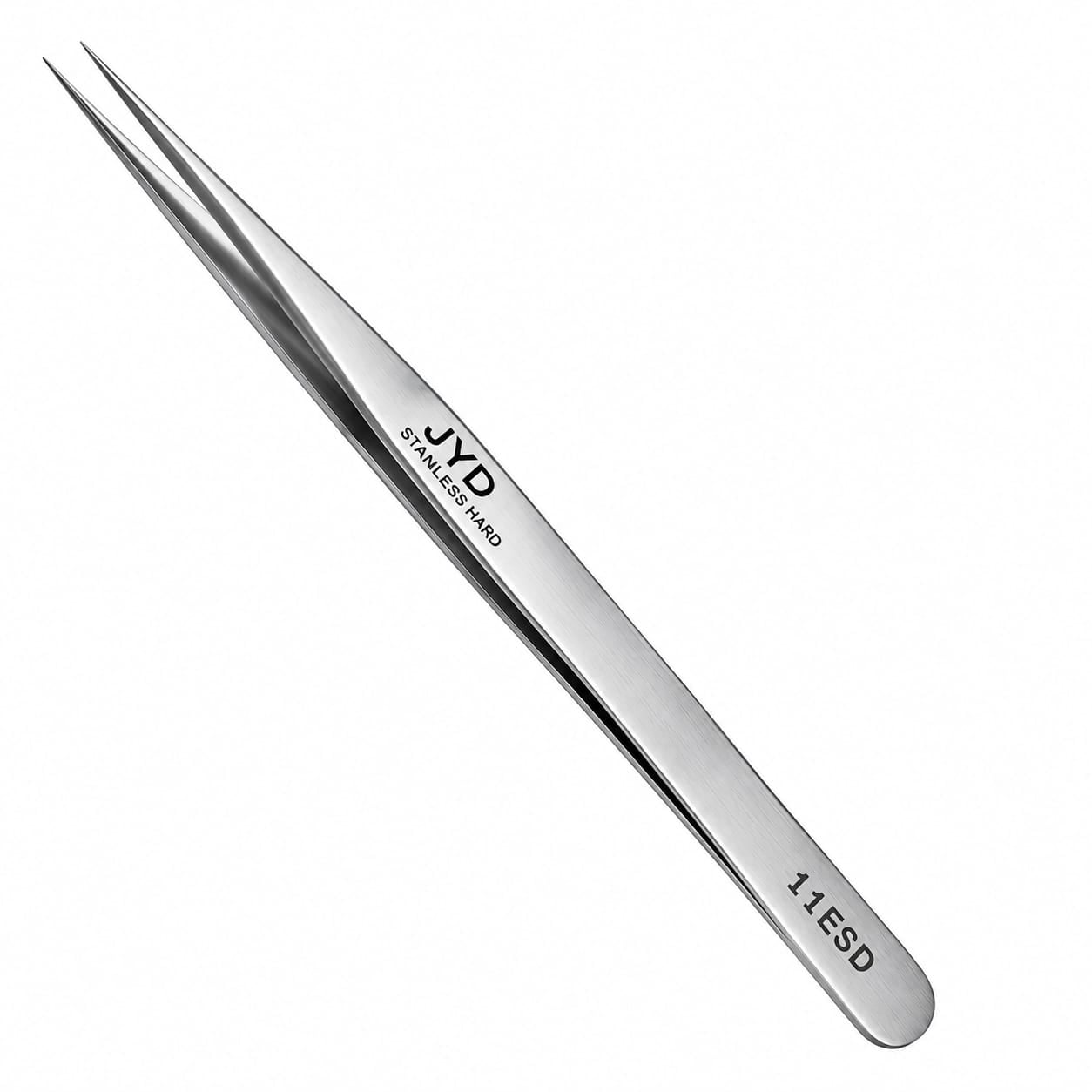 JYD 11ESD Precision Stainless Steel Tweezers for SMD & Electronics Repair