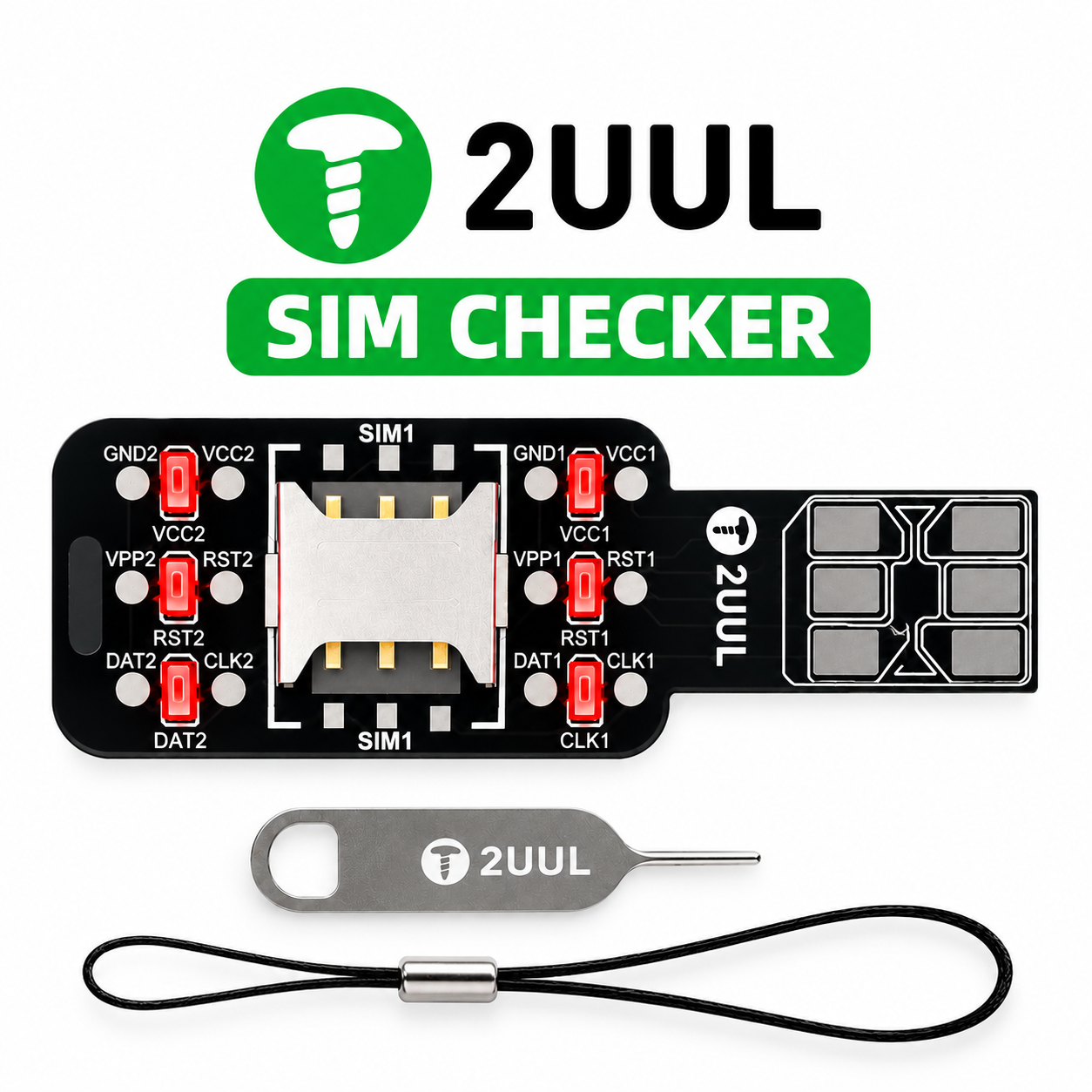 2UUL SIM Checker Dual SIM Card Circuit Testing Tool