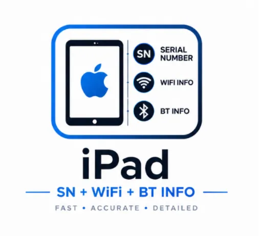 iPad A7 | SN / WiFi / BT | Auto API | 36H Warranty