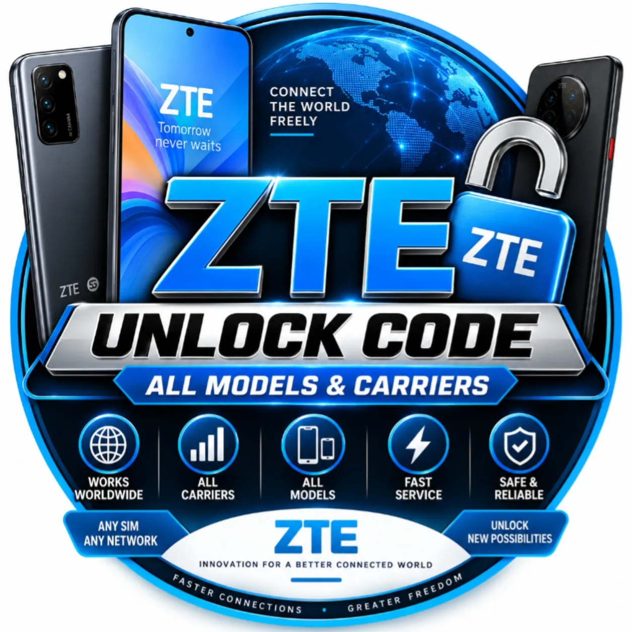 ZTE WORLDWIDE FACTORY NCK CODE