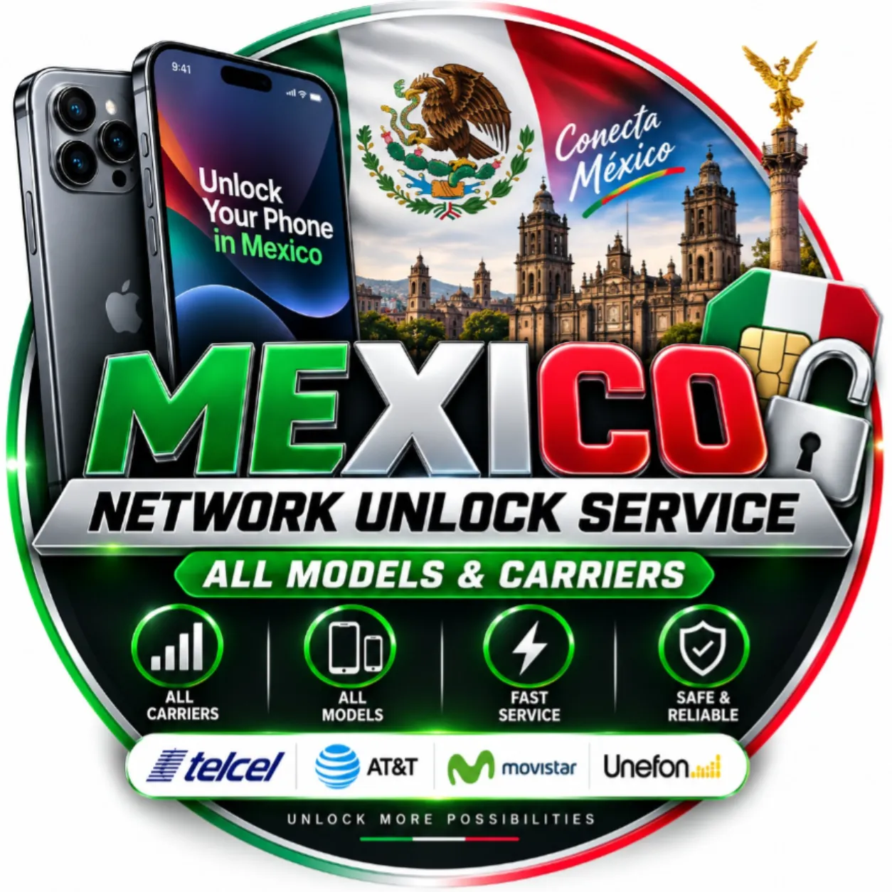 MOVISTAR MEXICO GENERIC ALL BRANDS (NOKIA SONY ETC)
