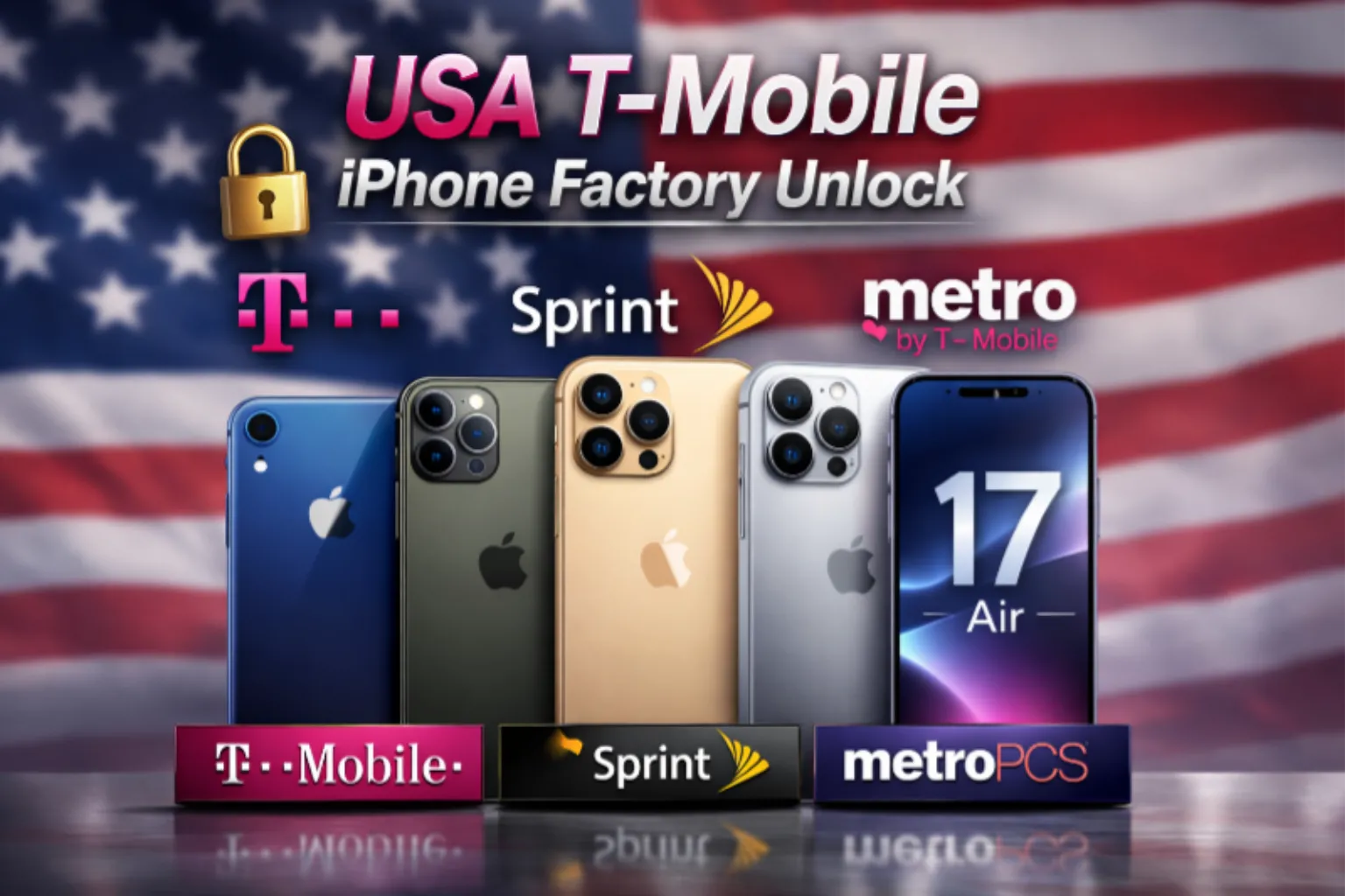T-Mobile | Sprint | Metro PC USA iPhone Factory Unlock