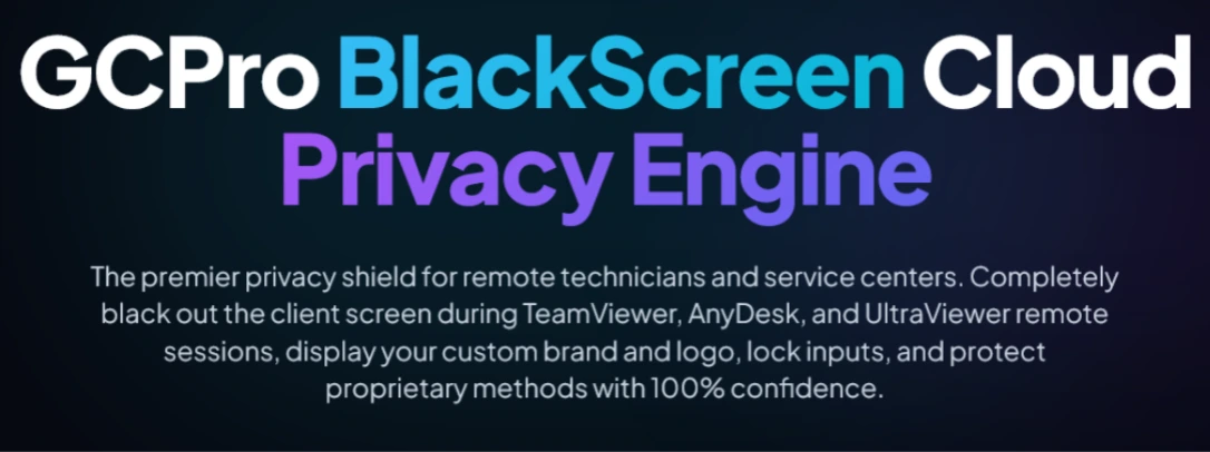 GCPro Black Screen for Ultra Viewer [1 Year License]