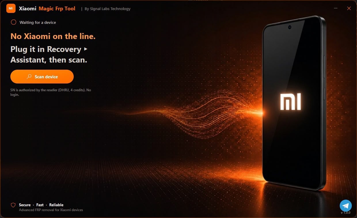 Xiaomi FRP Removal All Status - Magic One Click [Windows Tool]