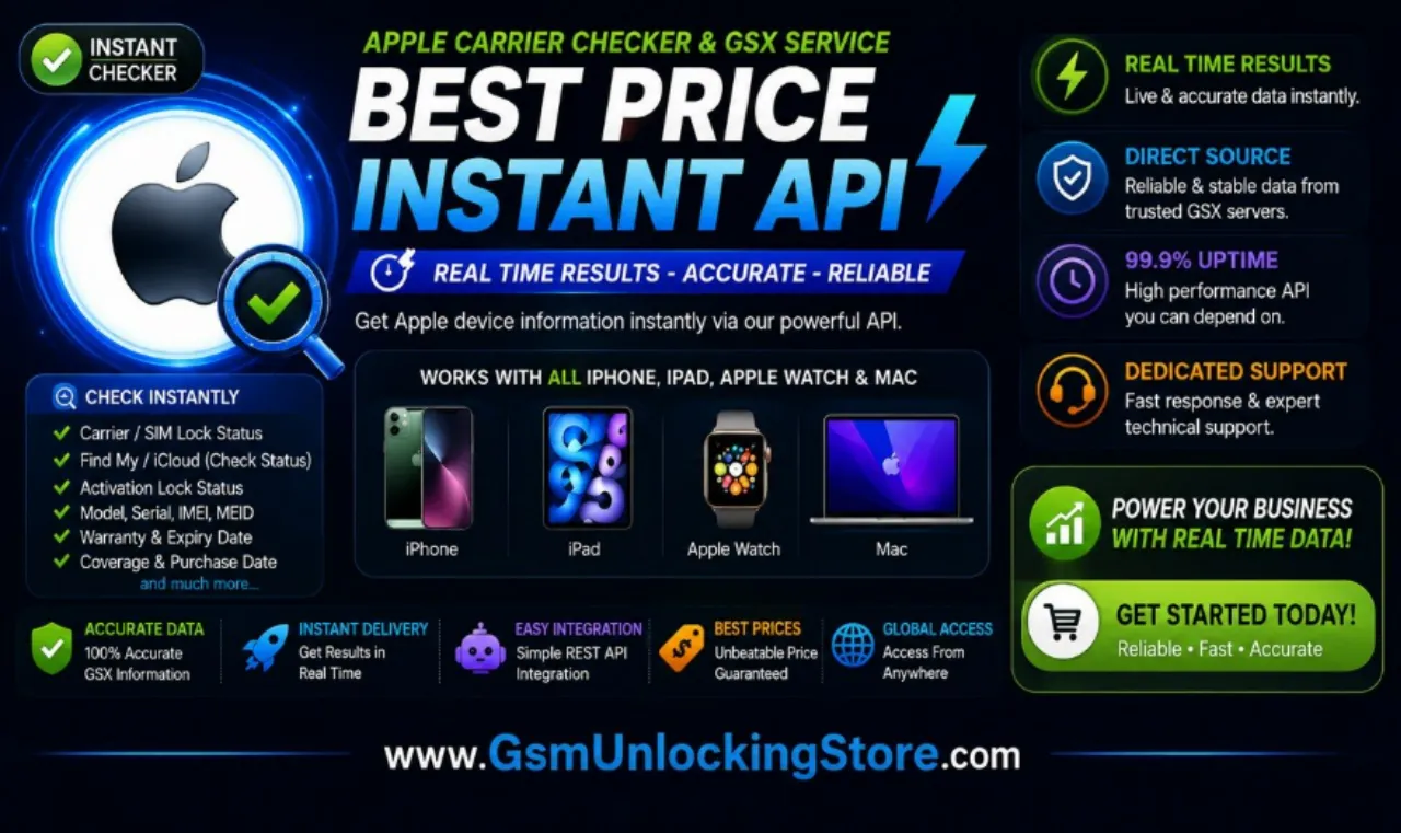 Apple IPhone Carrier + Simlock Checker Instant