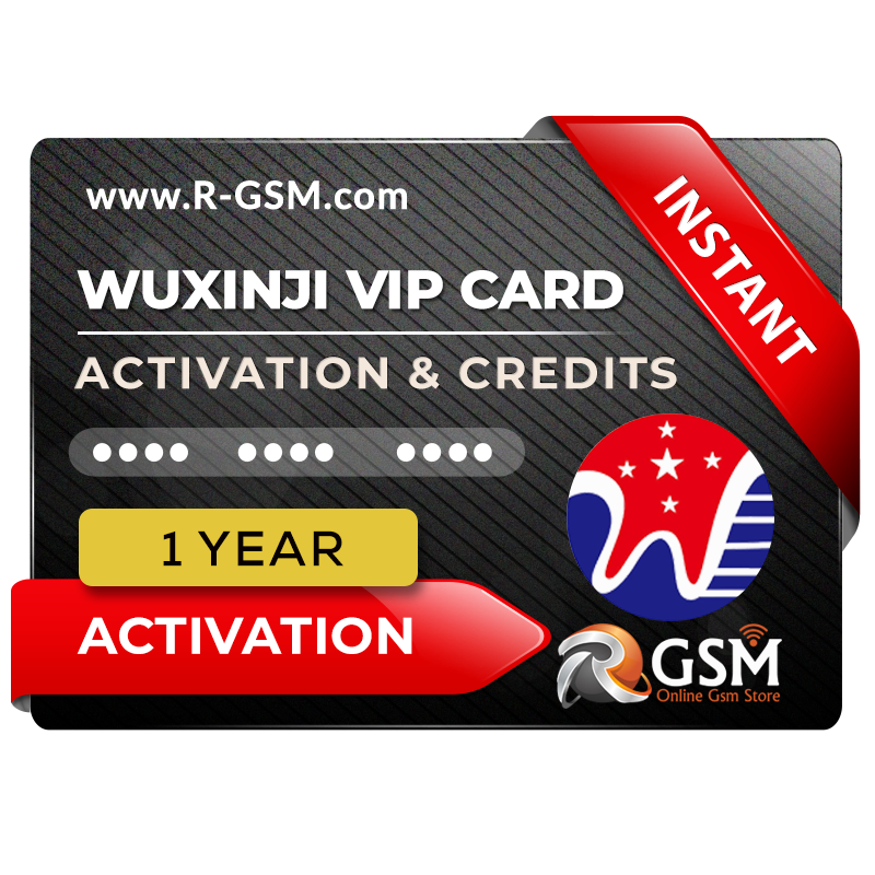 WUXINJI 1 Year VIP Card Activation Key Instant