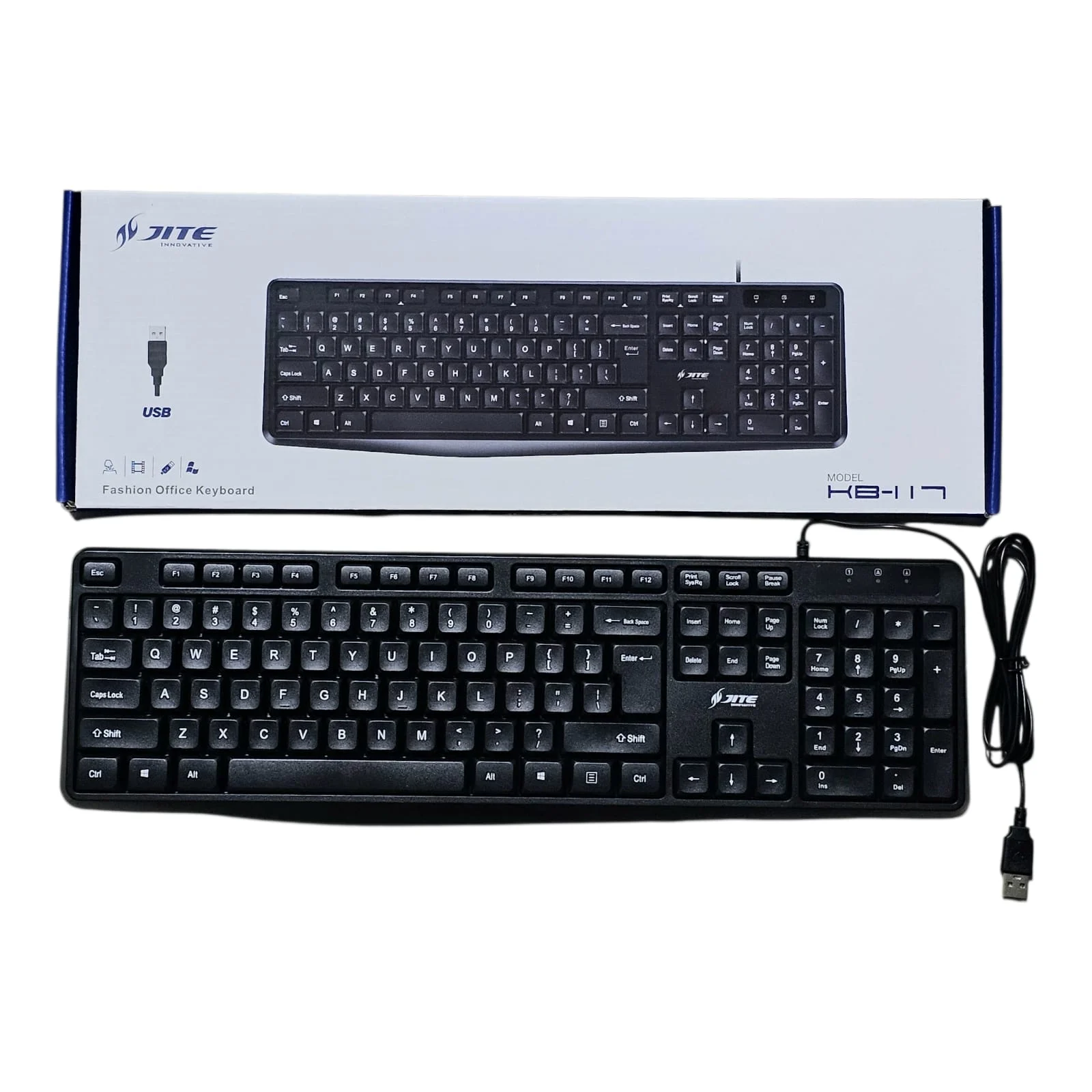 JITE KB-117 Wired Fashion Office Keyboard Keyboard