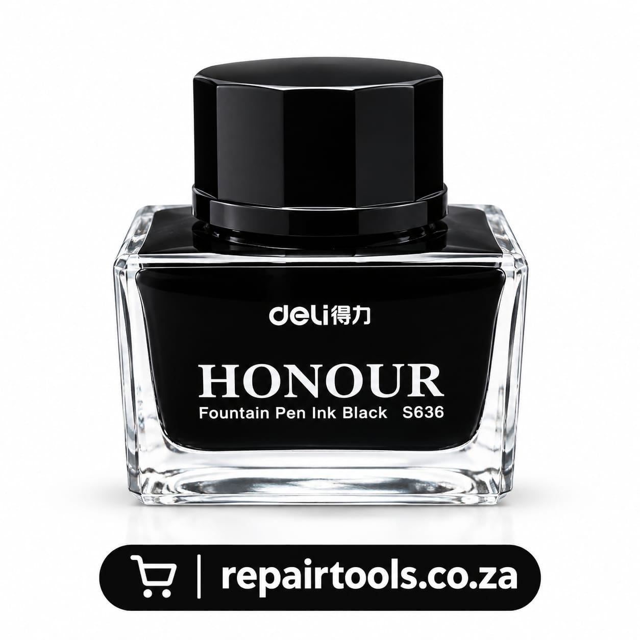 DELI HONOUR Fountain Pen Ink Black S636 – 30ml