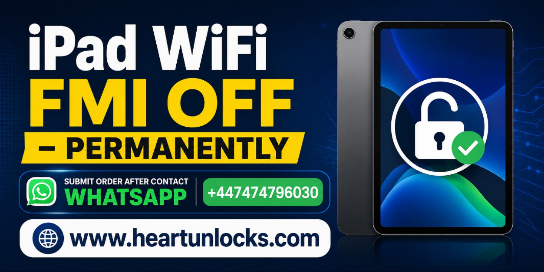 NEW FMI OFF IPAD WIFI SN