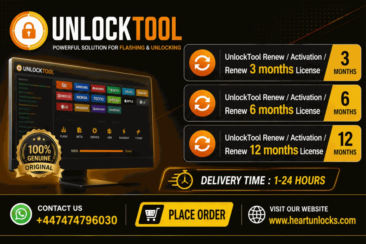 UnlockTool Renew / Activation / Renew 3 months License