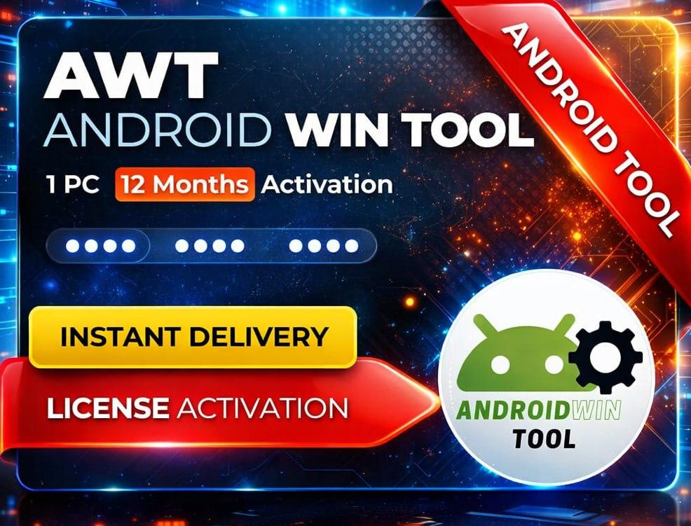 AWT - AndroidWinTool 1 PC | 1 YEAR For (Existing Users)