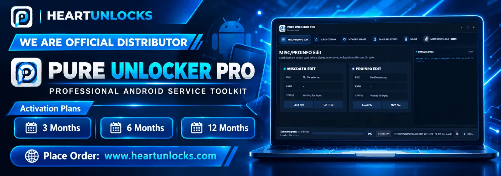 PURE UNLOCKER PRO Activation 6 Months Plan