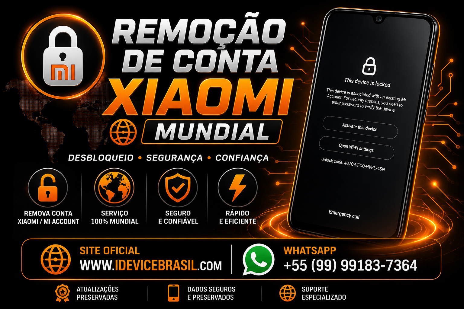 ✅Xiaomi Mi Account Lock Remove (Worldwide) Clean Support 100% SUCCESS