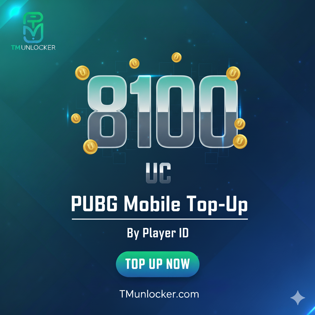 PUBG Mobile 8100 UC Top-Up By Player ID